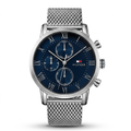 Original Tommy Hilfiger Multifunction Blue Dial Mesh Strap Watch 179.1398
